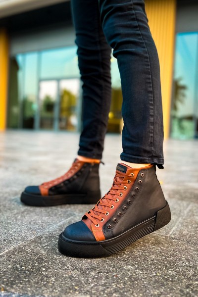 CH167 - GST Blazer Erkek Bot SIYAH/TABA