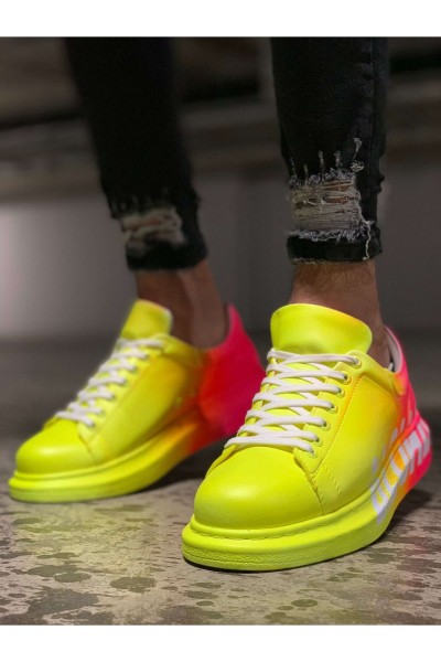 CH254 - CBT Pittura Erkek Ayakkabı 401 ALH SARI / PEMBE