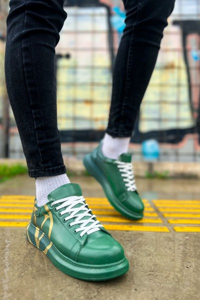 CH254 - CBT Pittura Erkek Ayakkabı 491 YESIL / KOYU YESIL V