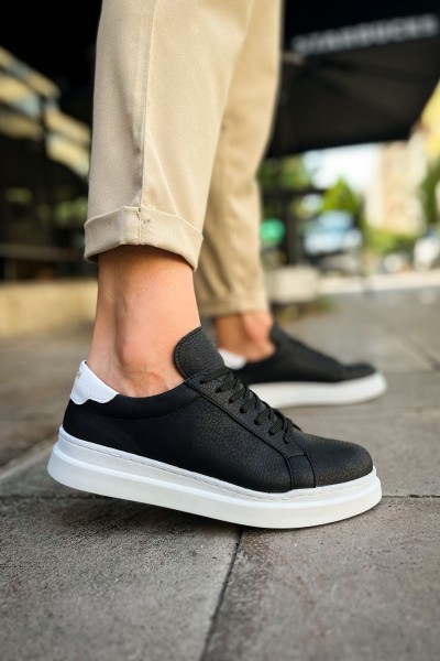 CH979 - Santoni GBT Spor Erkek Ayakkabı SIYAH/BEYAZ CH979 - Santoni GBT Spor Erkek Ayakkabı SIYAH/BEYAZ