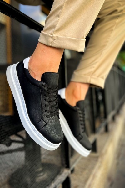 CH979 - Santoni GBT Spor Erkek Ayakkabı SIYAH/BEYAZ CH979 - Santoni GBT Spor Erkek Ayakkabı SIYAH/BEYAZ